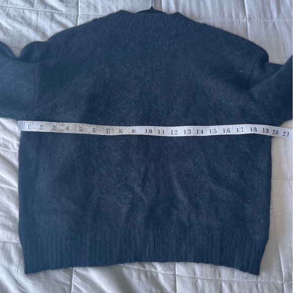 Vintage 80s Mohair Embellished Black Knit Cardigan S - Picture 12 of 12